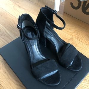 Alexander Wang Abby Black Suede Sandal